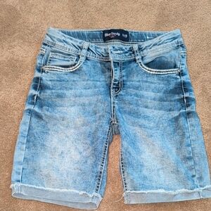 Blue Denim Kids Shorts